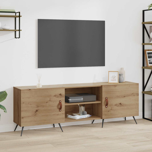 TV szekrény kézműves tölgy 150 x 30 x 50 cm Faanyag