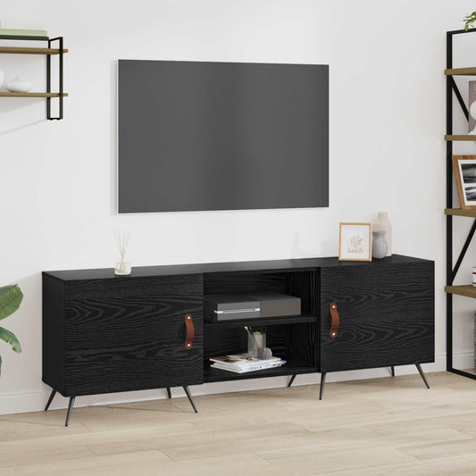 TV szekrény Musta tammi 150 x 30 x 50 cm Faanyag