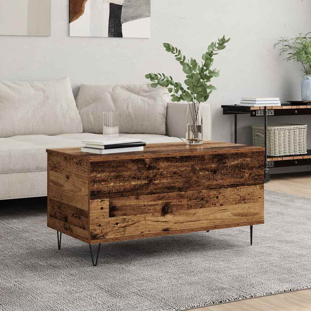 Dohányzóasztal Régi fa 90 x 44.5 x 45 cm Szerelt fa