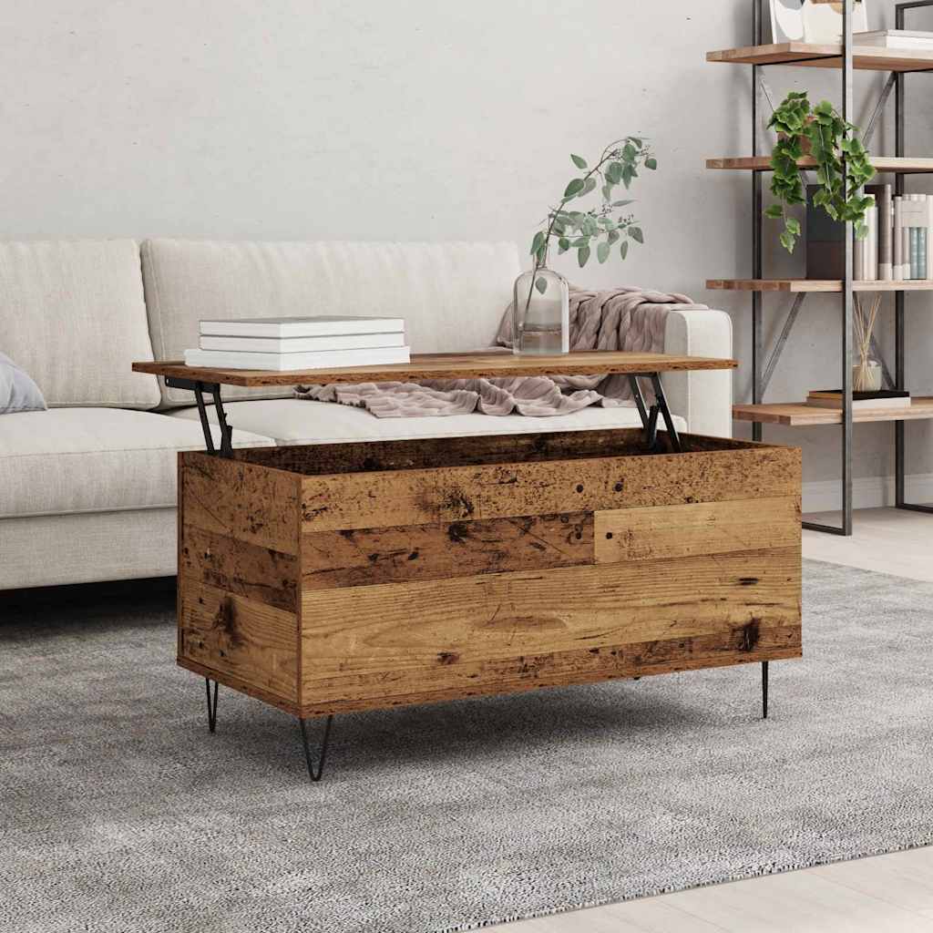 Dohányzóasztal Régi fa 90 x 44.5 x 45 cm Szerelt fa