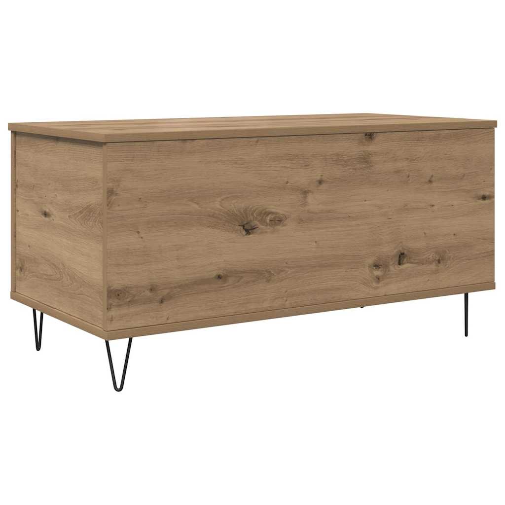 Dohányzóasztal kézműves tölgy 90 x 44.5 x 45 cm Szerelt fa