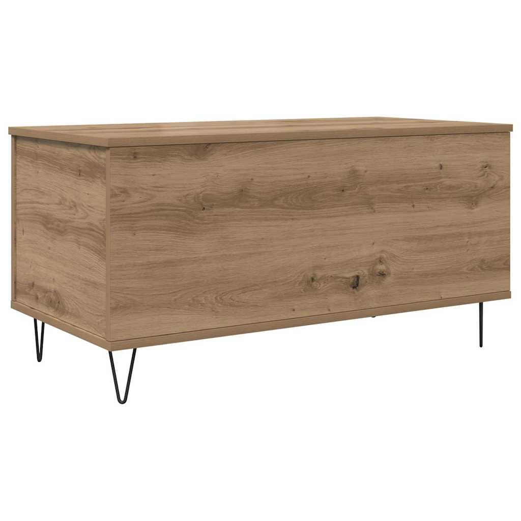 Dohányzóasztal kézműves tölgy 90 x 44.5 x 45 cm Szerelt fa