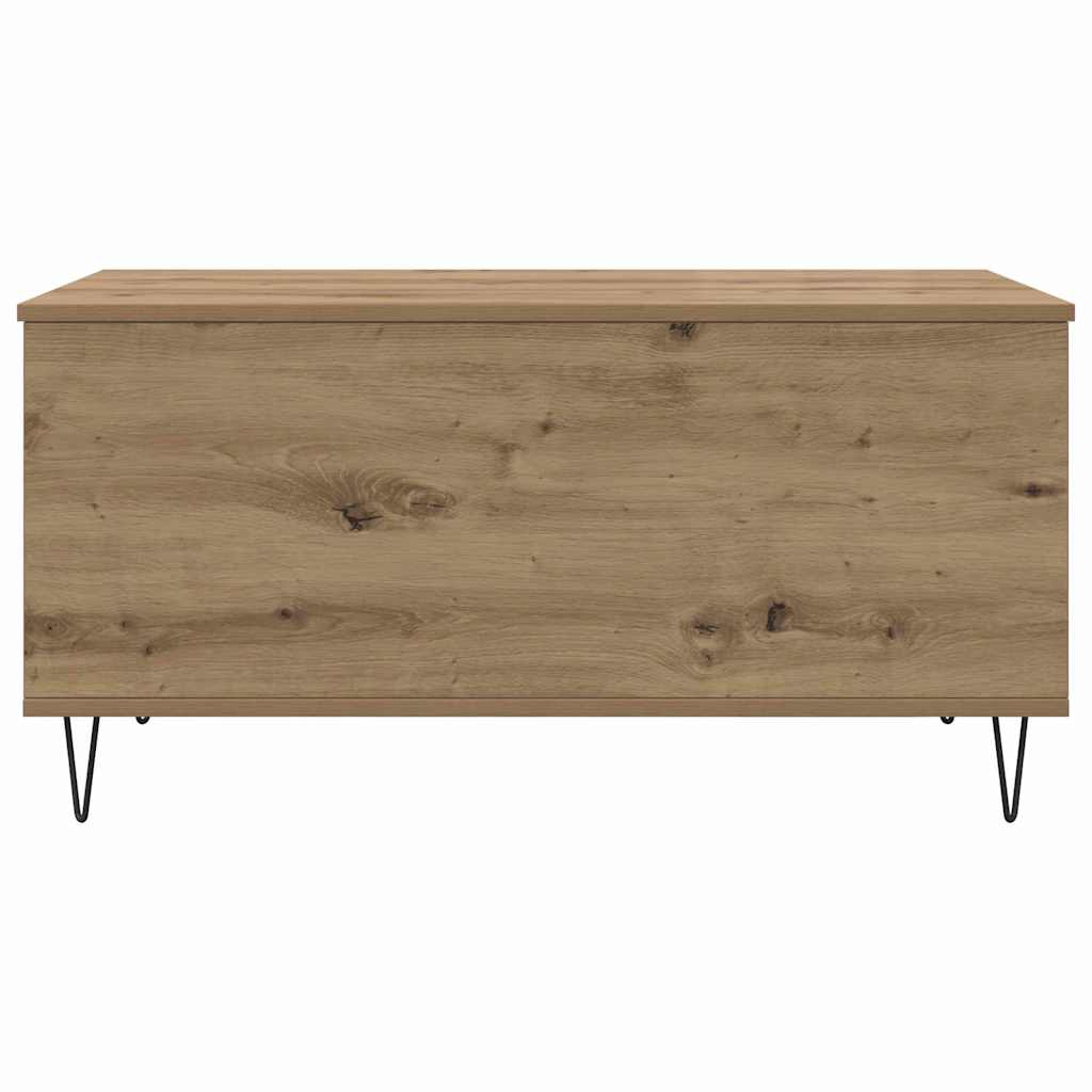 Dohányzóasztal kézműves tölgy 90 x 44.5 x 45 cm Szerelt fa