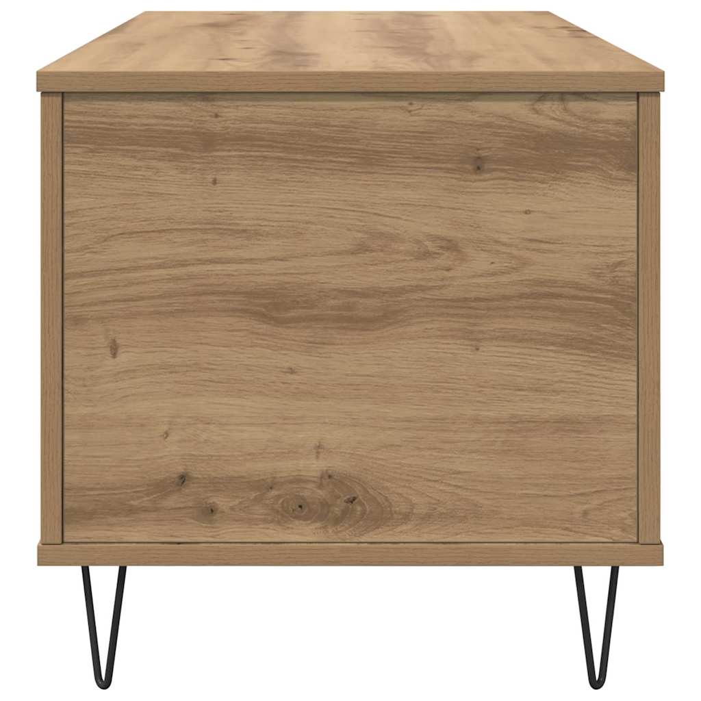 Dohányzóasztal kézműves tölgy 90 x 44.5 x 45 cm Szerelt fa