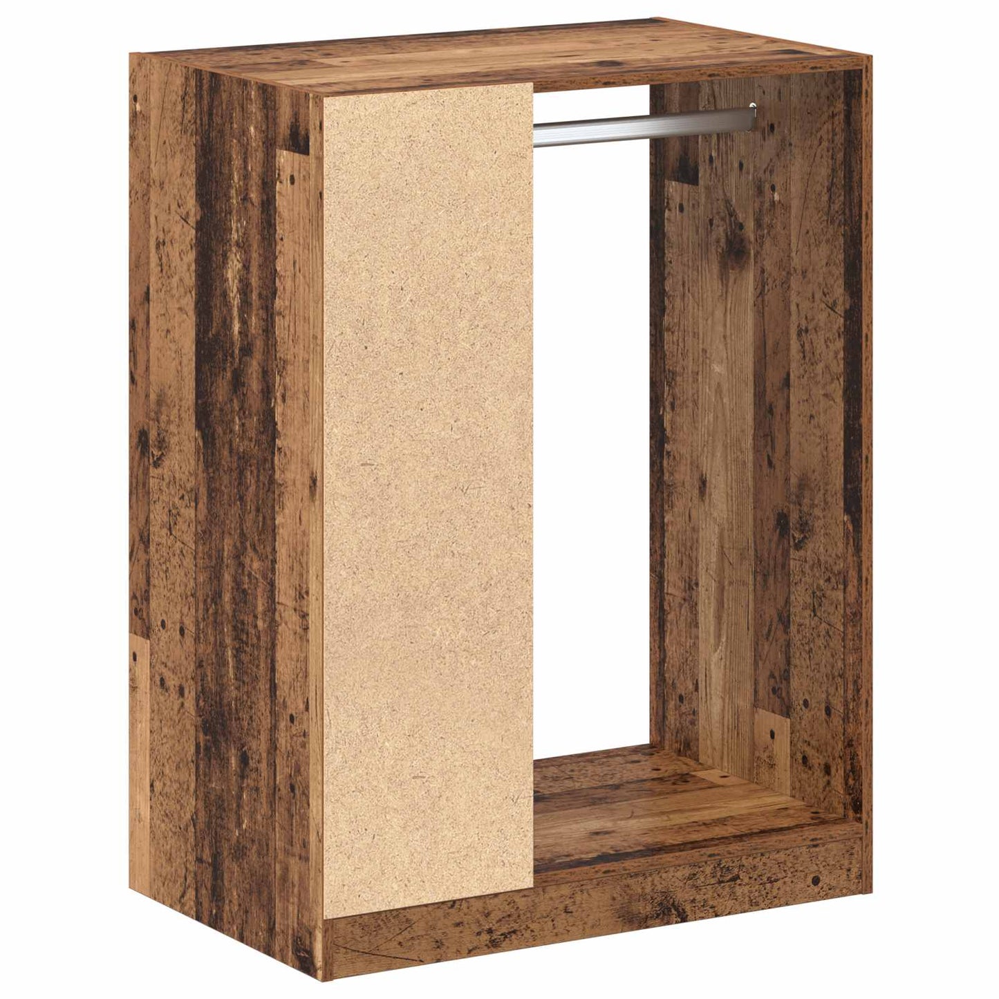 Ruhásszekrény polcokkal tárolóval Öreg fa 77 x 48 x 102 cm