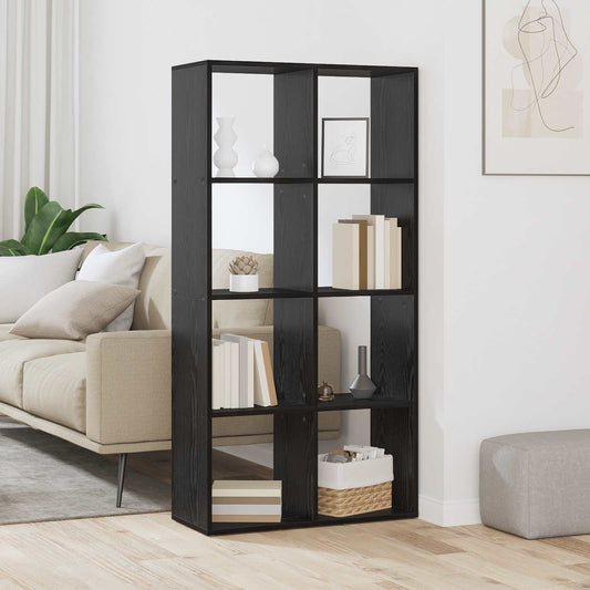 Könyvespolc Fekete tölgy 69,5 x 29 x 137,5 cm Faanyag