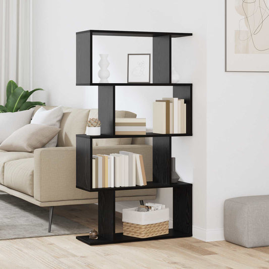 Könyvespolc Fekete tölgy 70 x 24 x 129 cm Faanyag