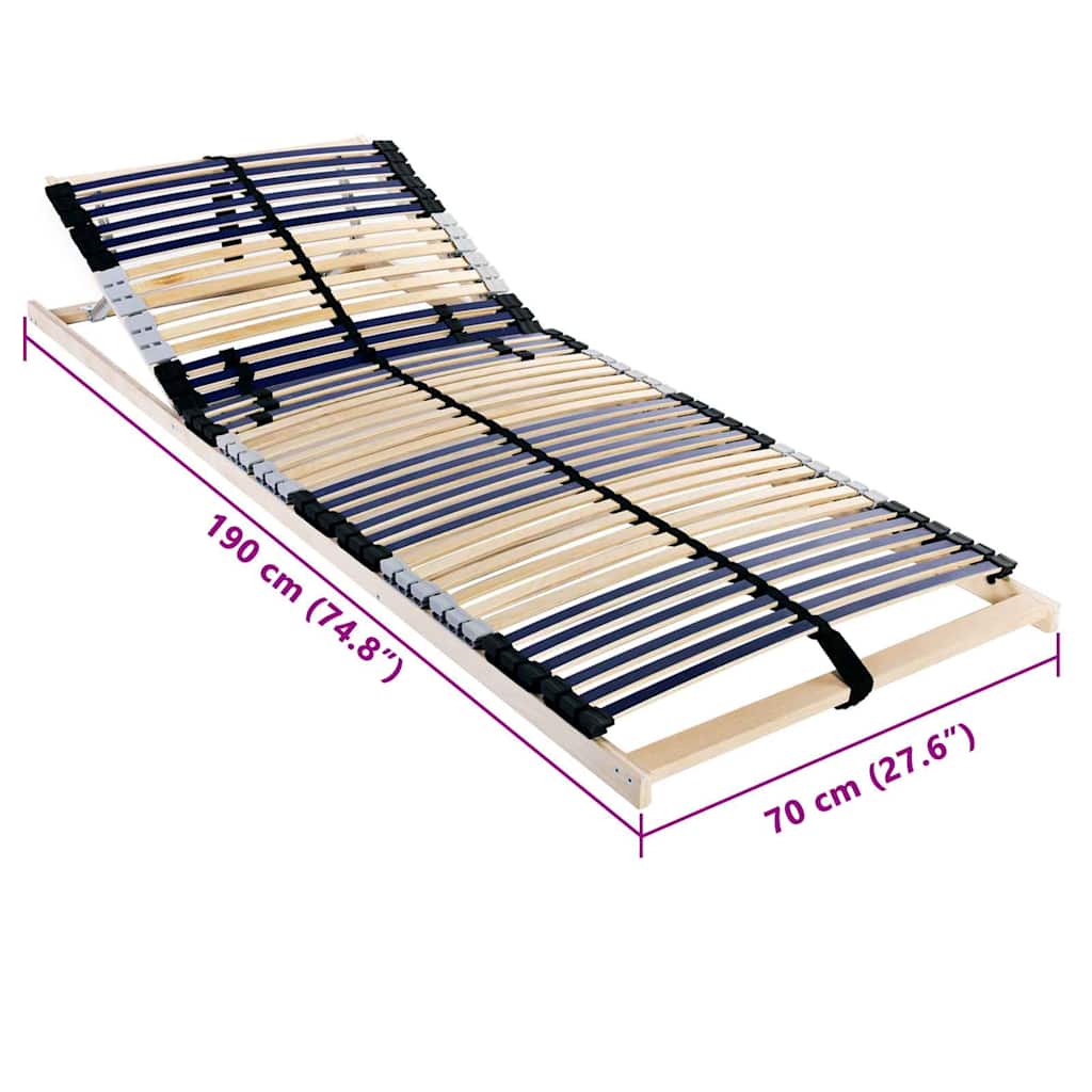 Lécalap Barna 70 x 190 cm Tömör bükkfa