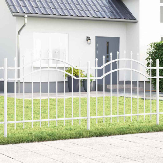 Kerti Kerítés Woerden Fehér 240 x 140 cm Porszórt Acél