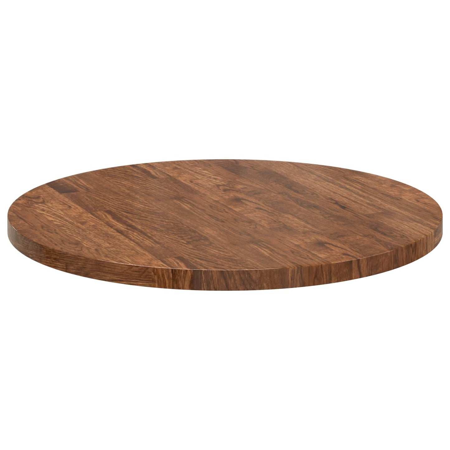 Asztallap Világos Barna Ø 60 x 2,5 cm Tömör Tölgyfa
