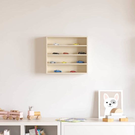 Fali Kiállító Doboz polcokkal Bézs 40 x 8,5 x 37 cm Faanyag