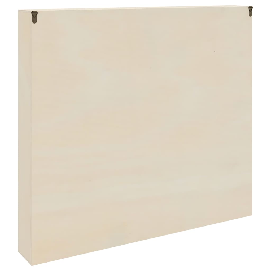 Fali Kiállító Doboz polcokkal Bézs 60 x 8,5 x 54 cm Furnér