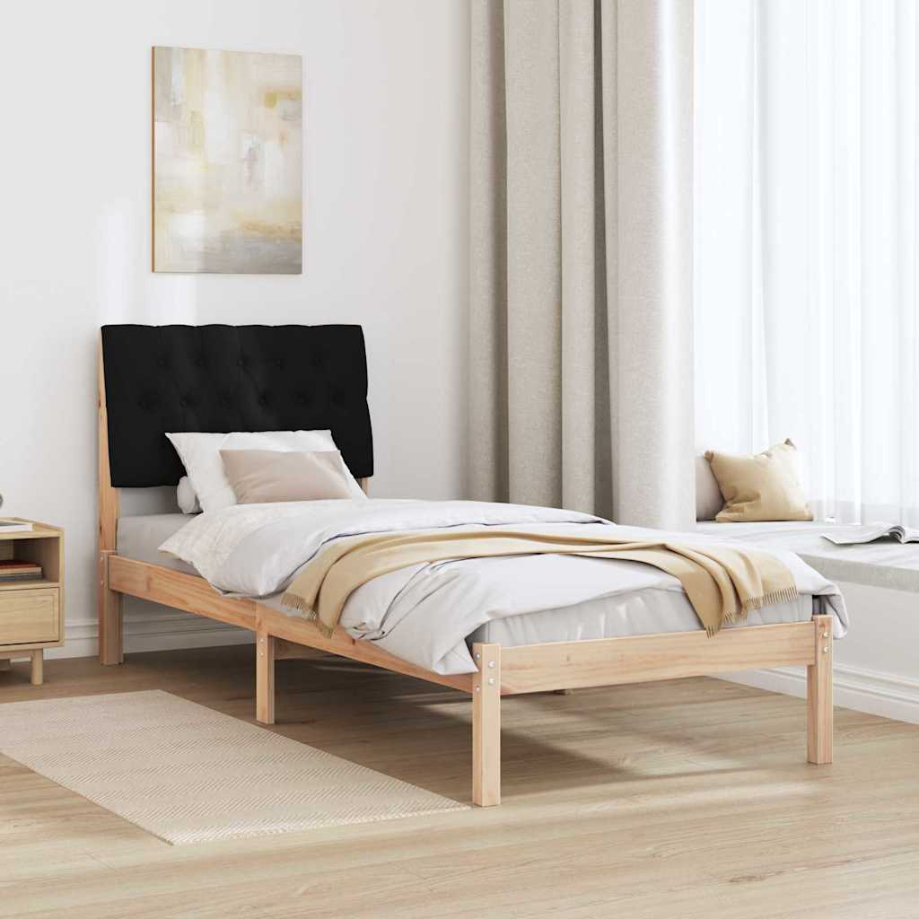 Ágykeret Kárpitozott Fejtámlával fejtámlával Barna 75 x 190 cm