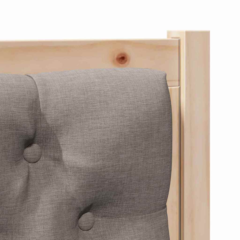Fejtámla Egyéb Barna és taupe 100 cm Tömör fenyőfa