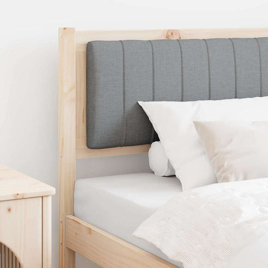 Kárpitozott fejtámla fejtámlával Barna 90 cm Tömör fenyőfa