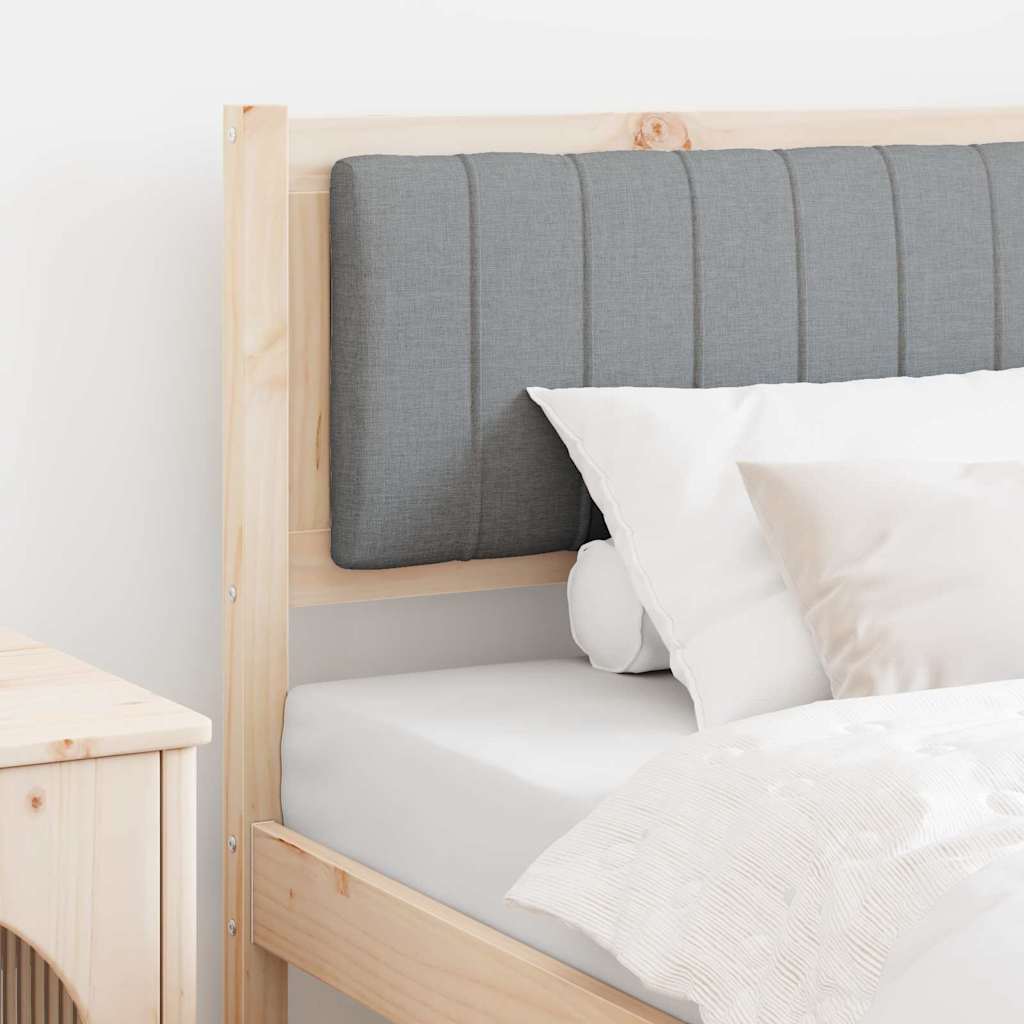 Kárpitozott fejtámla fejtámlával Barna 90 cm Tömör fenyőfa