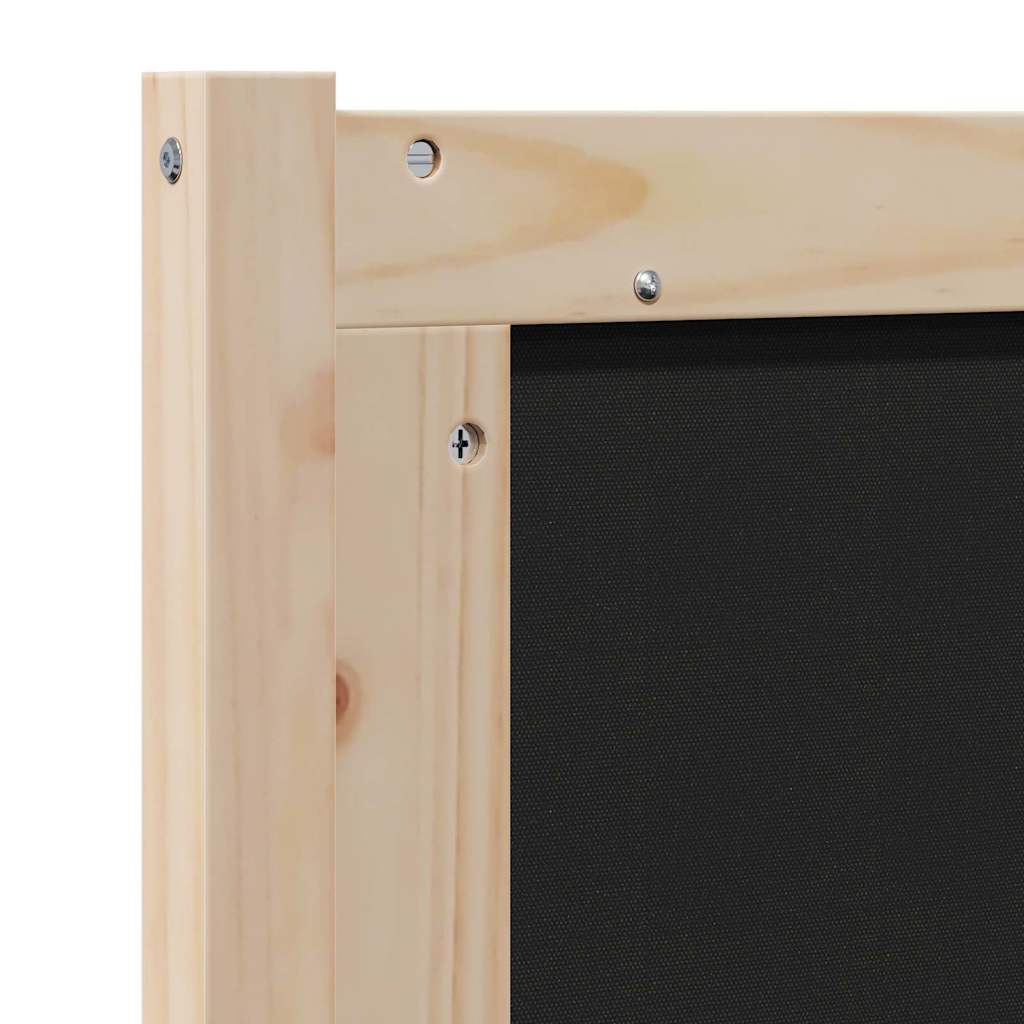 Kárpitozott fejtámla fejtámlával Barna 90 cm Tömör fenyőfa