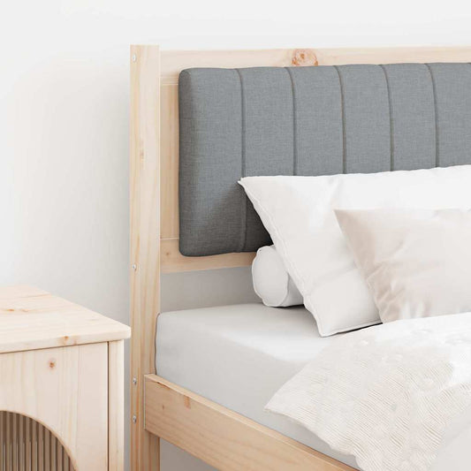 Kárpitozott fejtámla fejtámlával Barna 75 cm Tömör fenyőfa