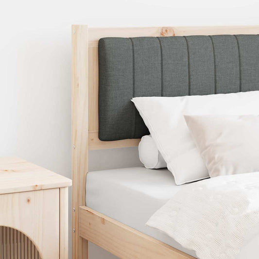 Kárpitozott fejtámla fejtámlával Barna 75 cm Tömör fenyőfa