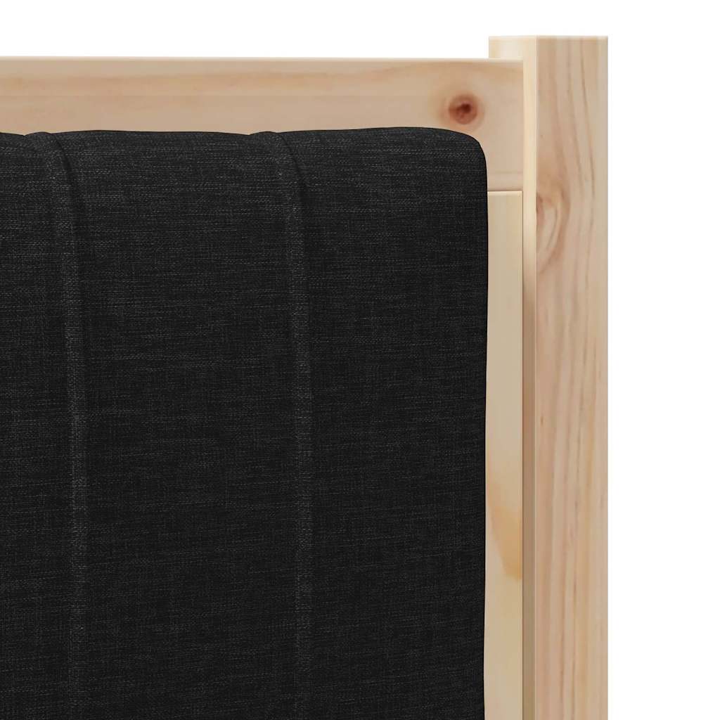 Kárpitozott fejtámla fejtámlával Barna 75 cm Tömör fenyőfa