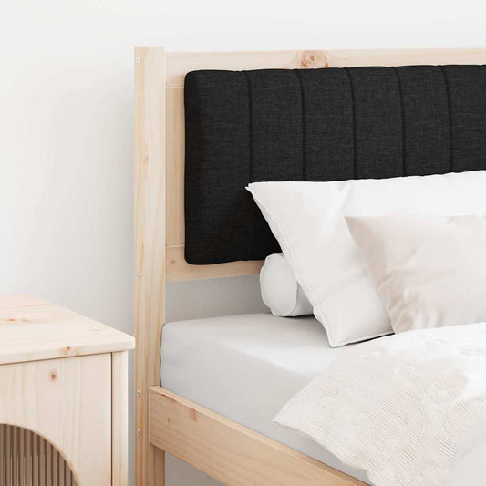 Kárpitozott fejtámla fejtámlával Barna 75 cm Tömör fenyőfa
