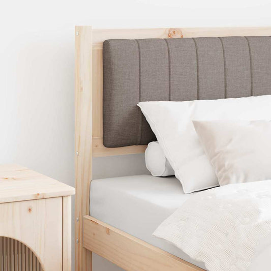 Kárpitozott fejtámla fejtámlával Barna 75 cm Tömör fenyőfa