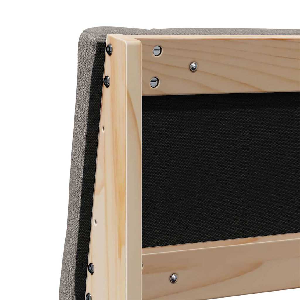Kárpitozott fejtámla Tópszínű 140 cm Tömör fenyőfa