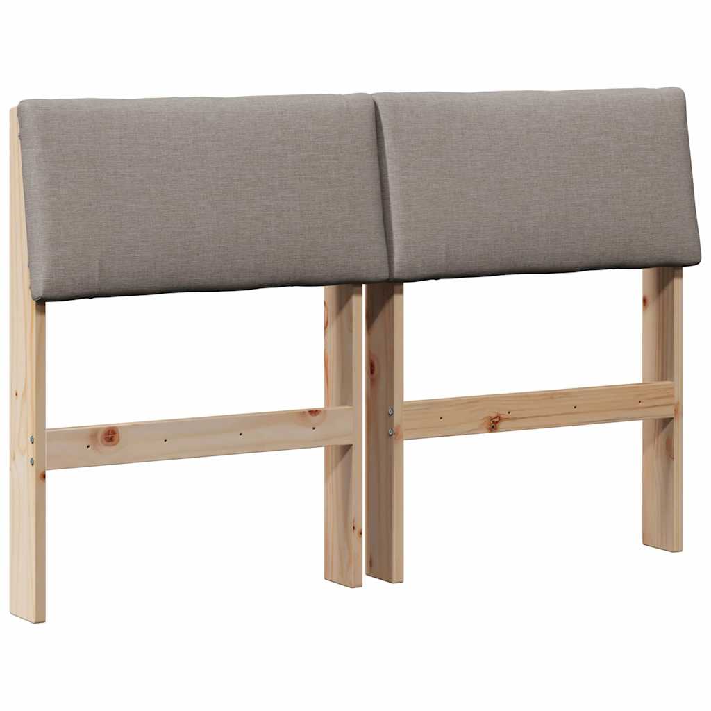 Kárpitozott fejtámla Tópszínű 120 cm Tömör fenyőfa