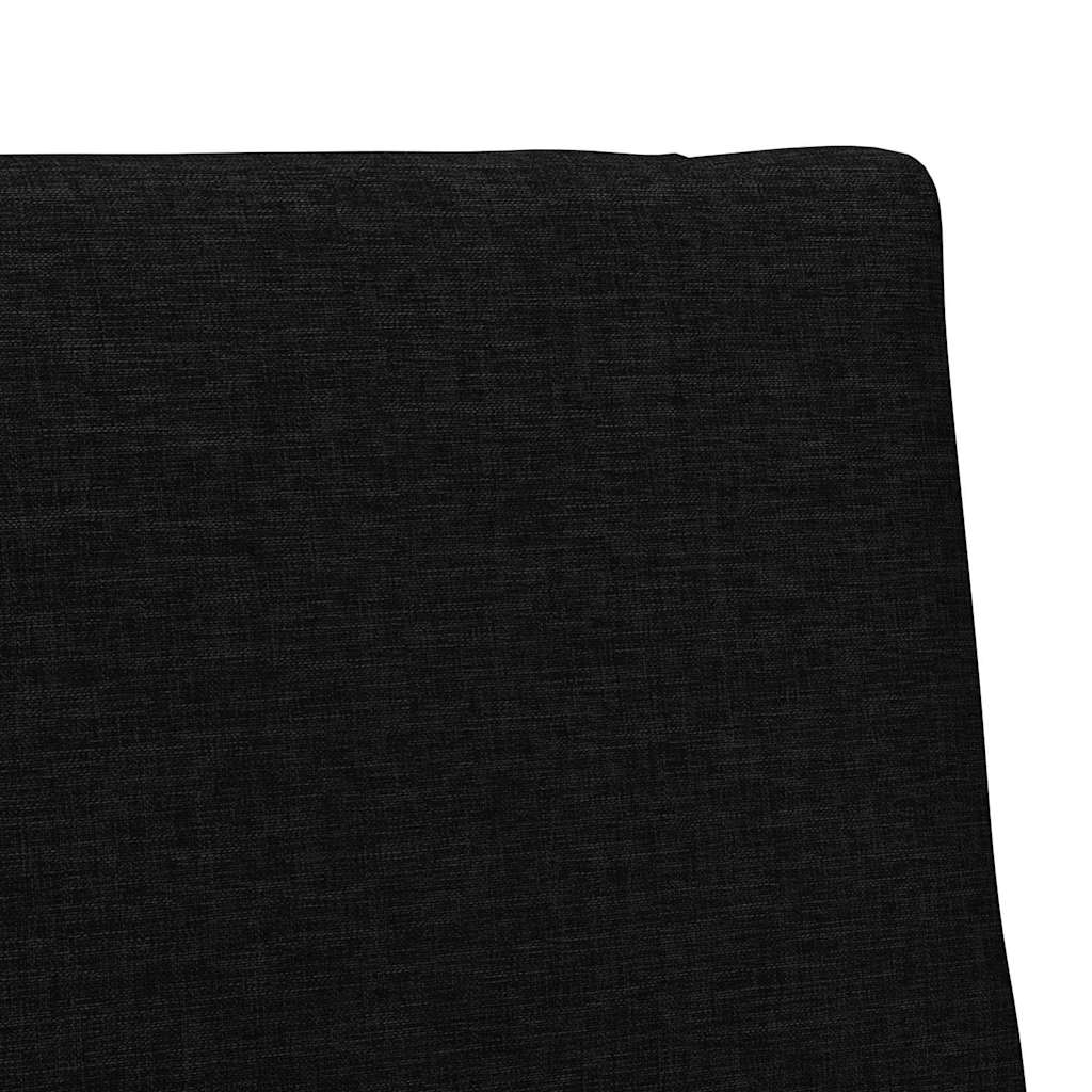 Kárpitozott fejtámla Fekete 90 cm Tömör fenyőfa