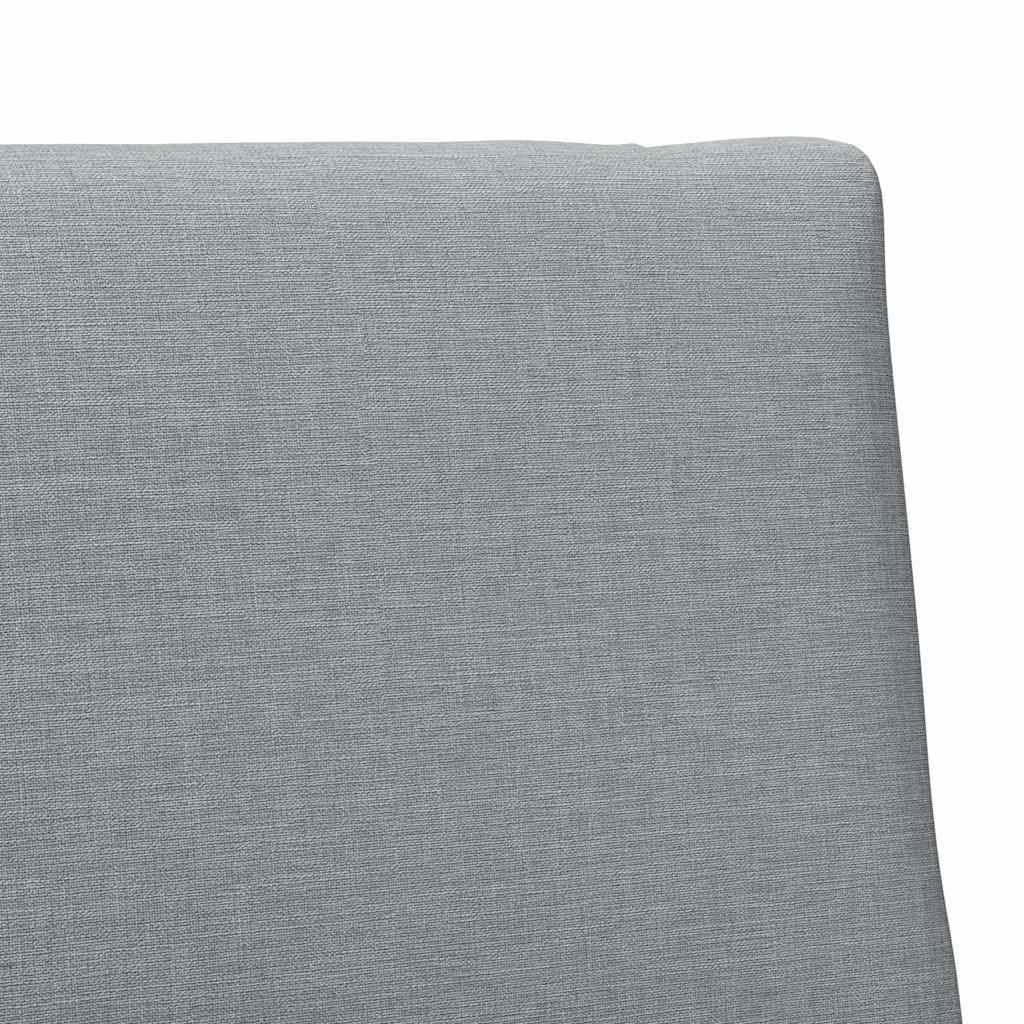 Kárpitozott fejtámla Világosszürke 90 cm Tömör fenyőfa