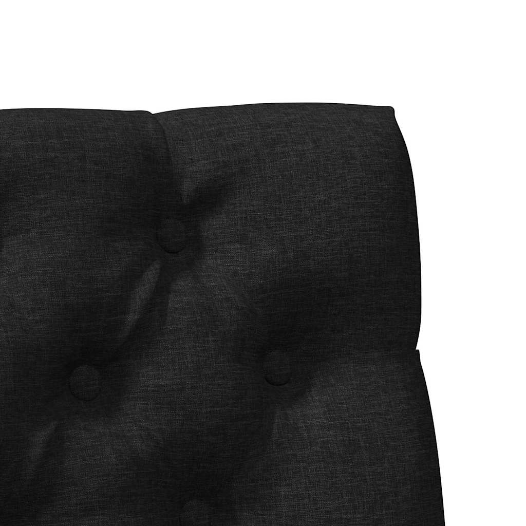 Kárpitozott fejtámla Fekete 90 cm Tömör fenyőfa