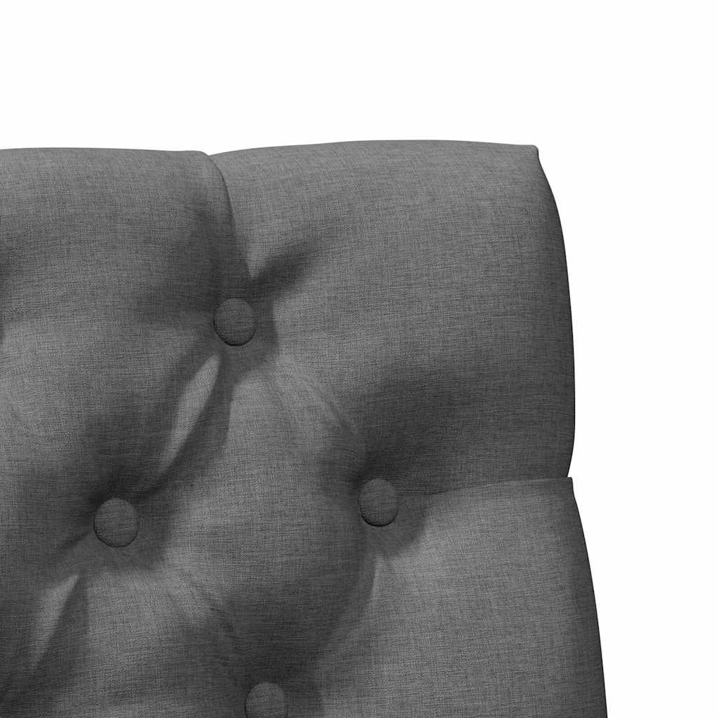 Kárpitozott fejtámla Sötétszürke 80 cm Tömör fenyőfa