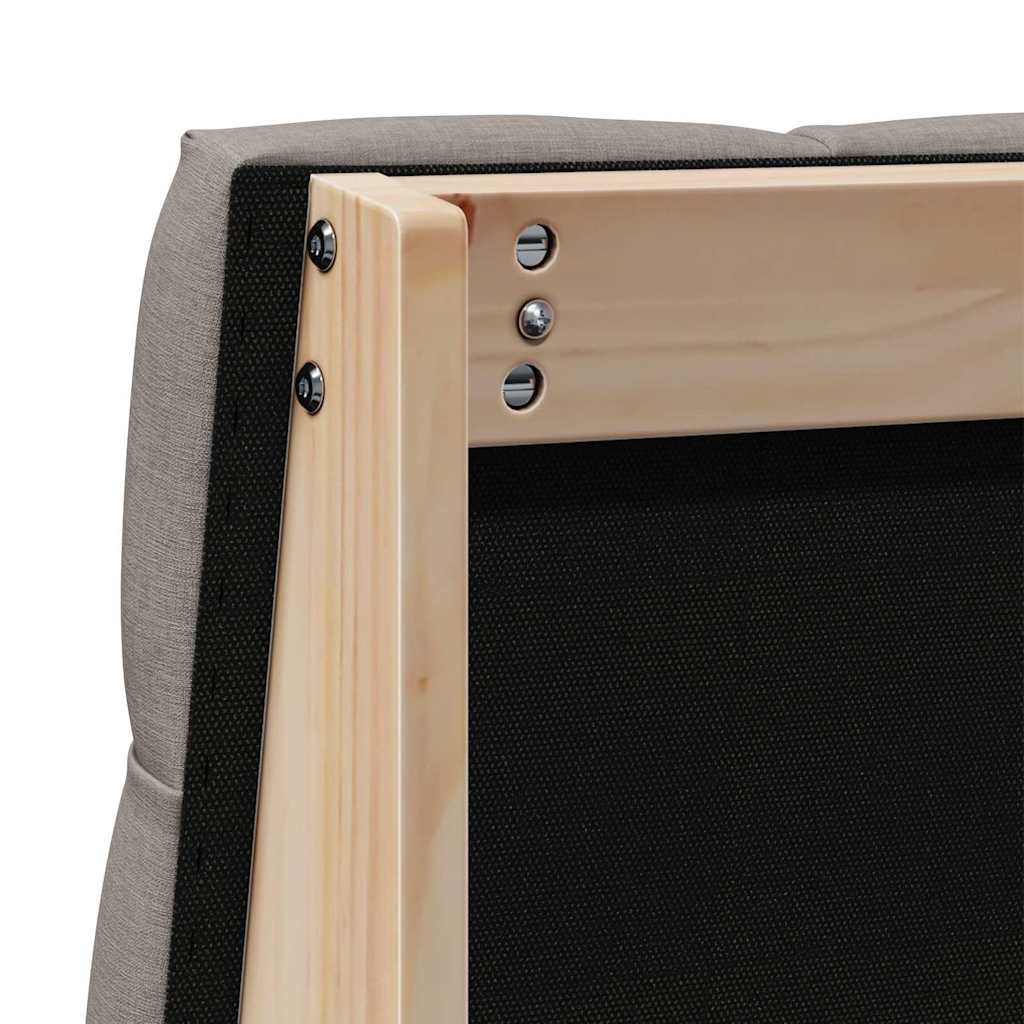 Kárpitozott fejtámla Tópszínű 75 cm Tömör fenyőfa