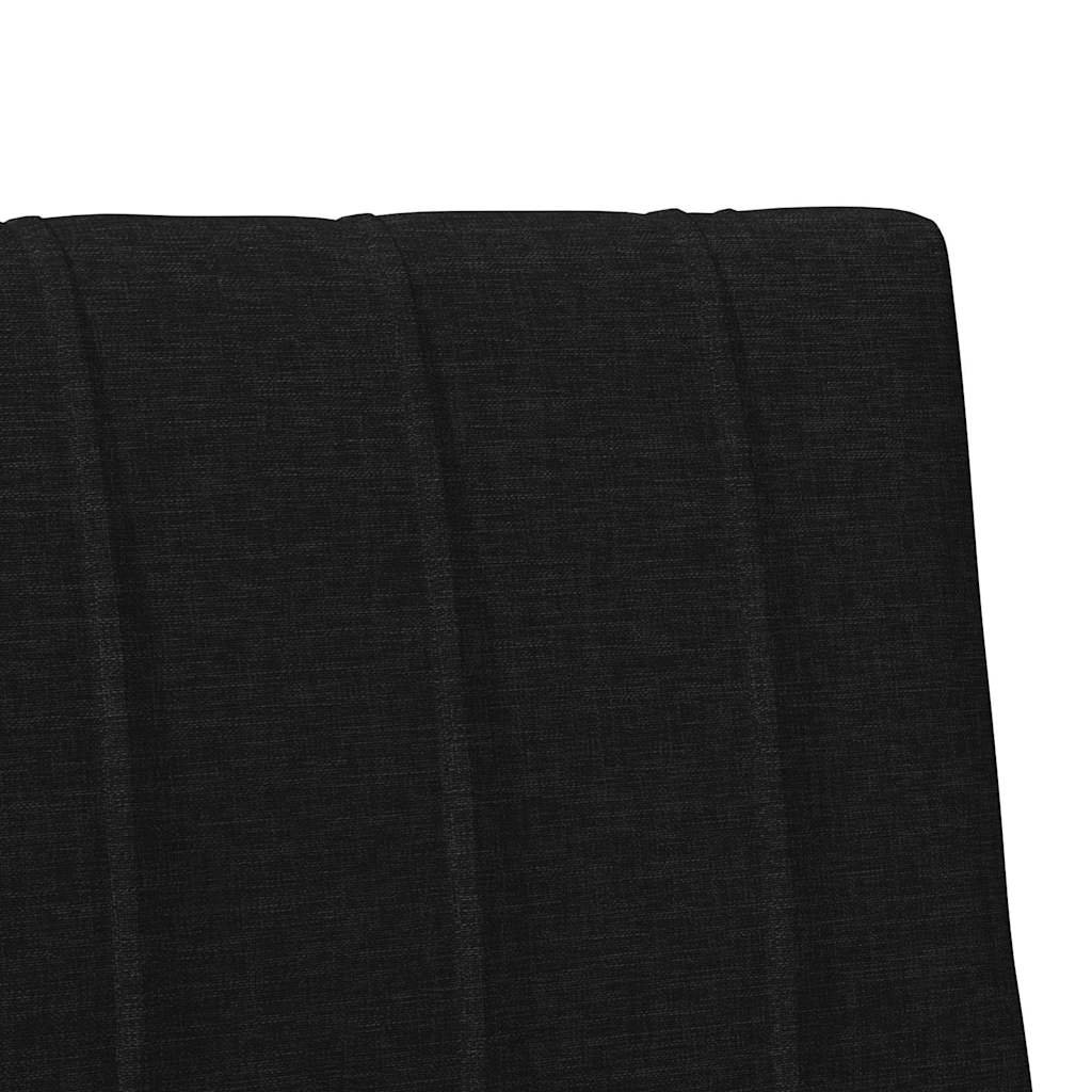Kárpitozott fejtámla Fekete 100 cm Tömör fenyőfa