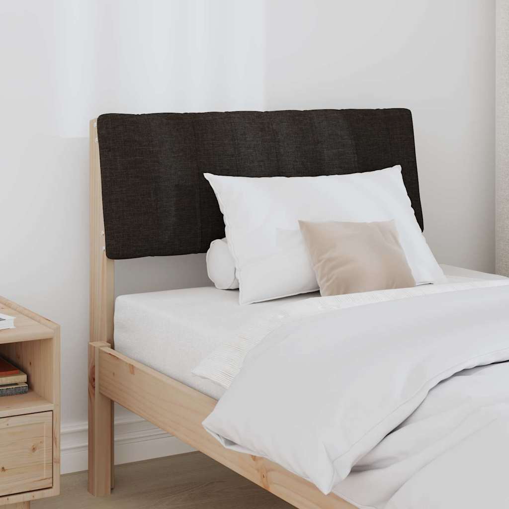 Kárpitozott fejtámla Fekete 80 cm Tömör fenyőfa