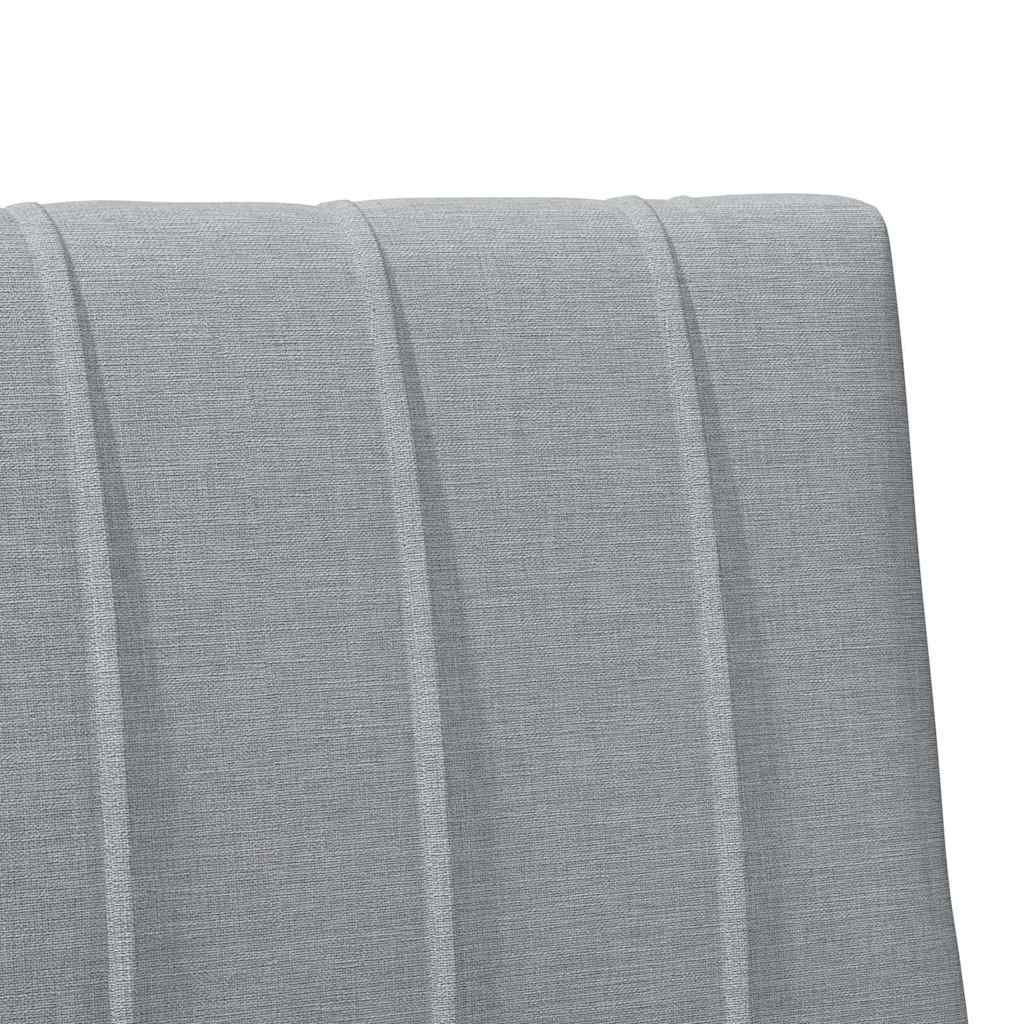 Kárpitozott fejtámla Világosszürke 75 cm Tömör fenyőfa