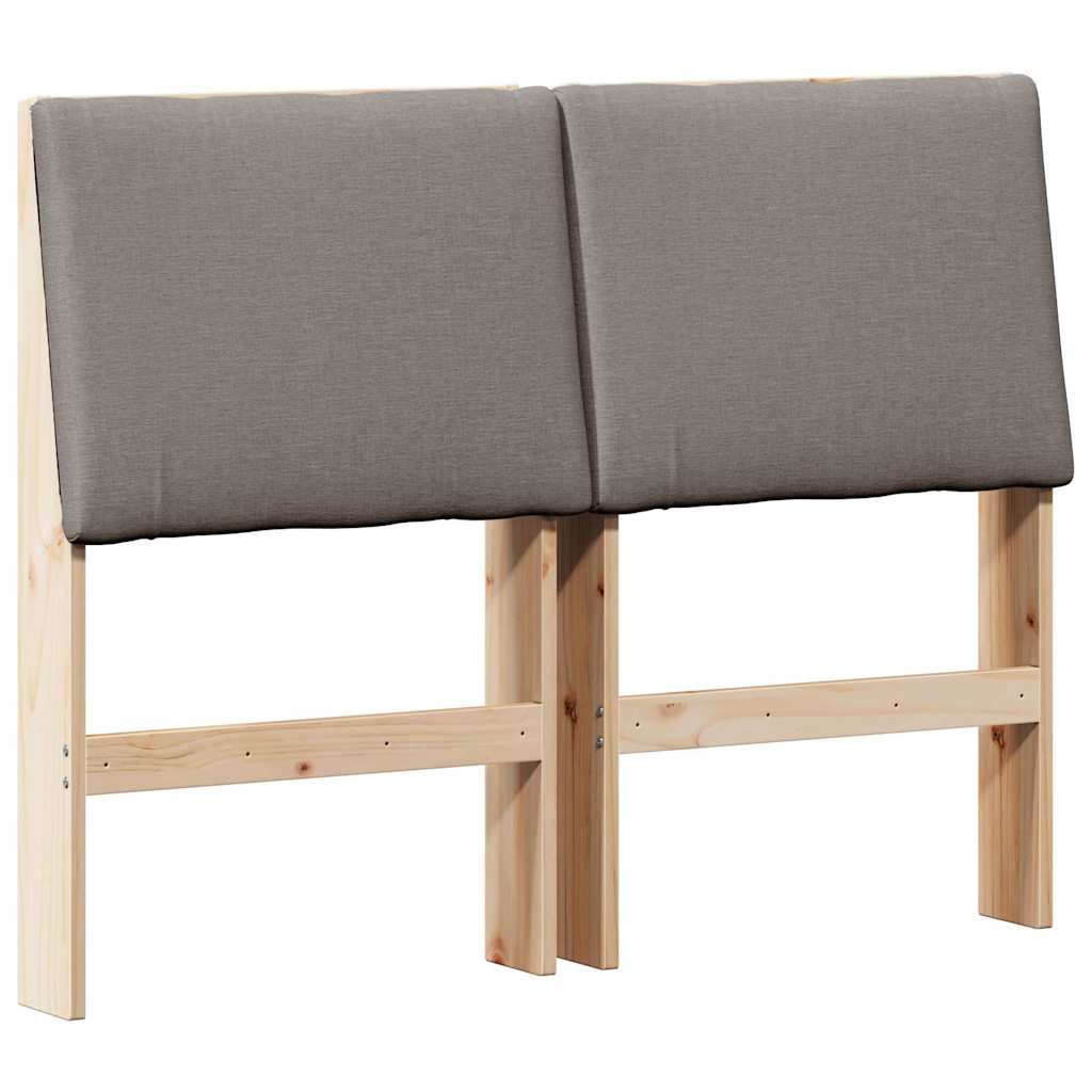 Kárpitozott fejtámla Tópszínű 135 cm Tömör fenyőfa