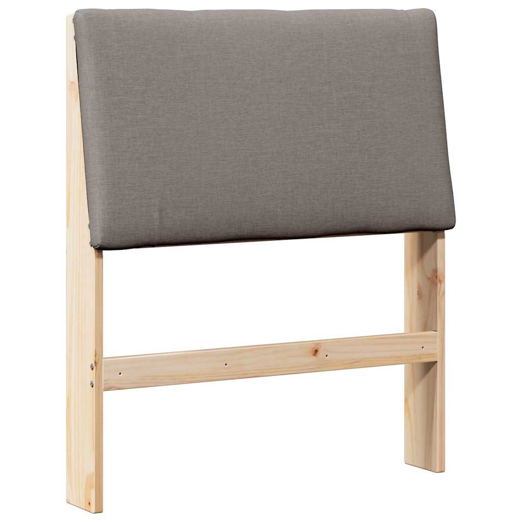 Kárpitozott fejtámla Tópszínű 80 cm Tömör fenyőfa