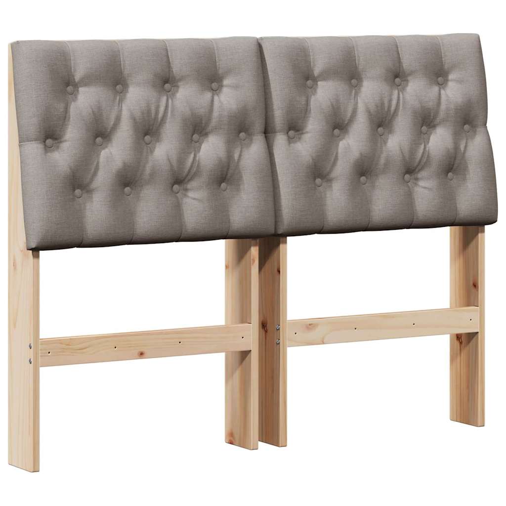 Kárpitozott fejtámla Tópszínű 120 cm Tömör fenyőfa