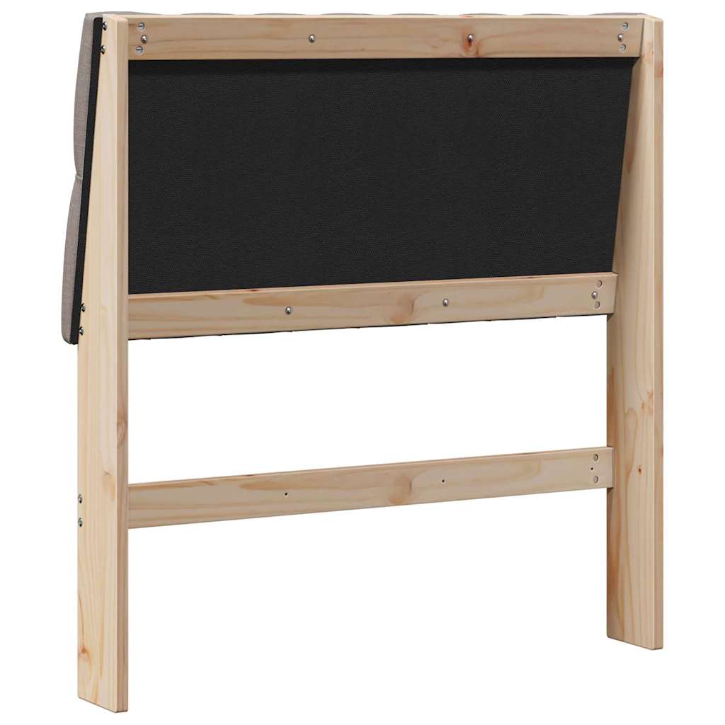 Kárpitozott fejtámla Tópszínű 90 cm Tömör fenyőfa