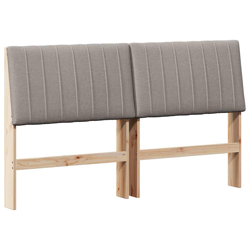 Kárpitozott fejtámla Tópszínű 150 cm Tömör fenyőfa
