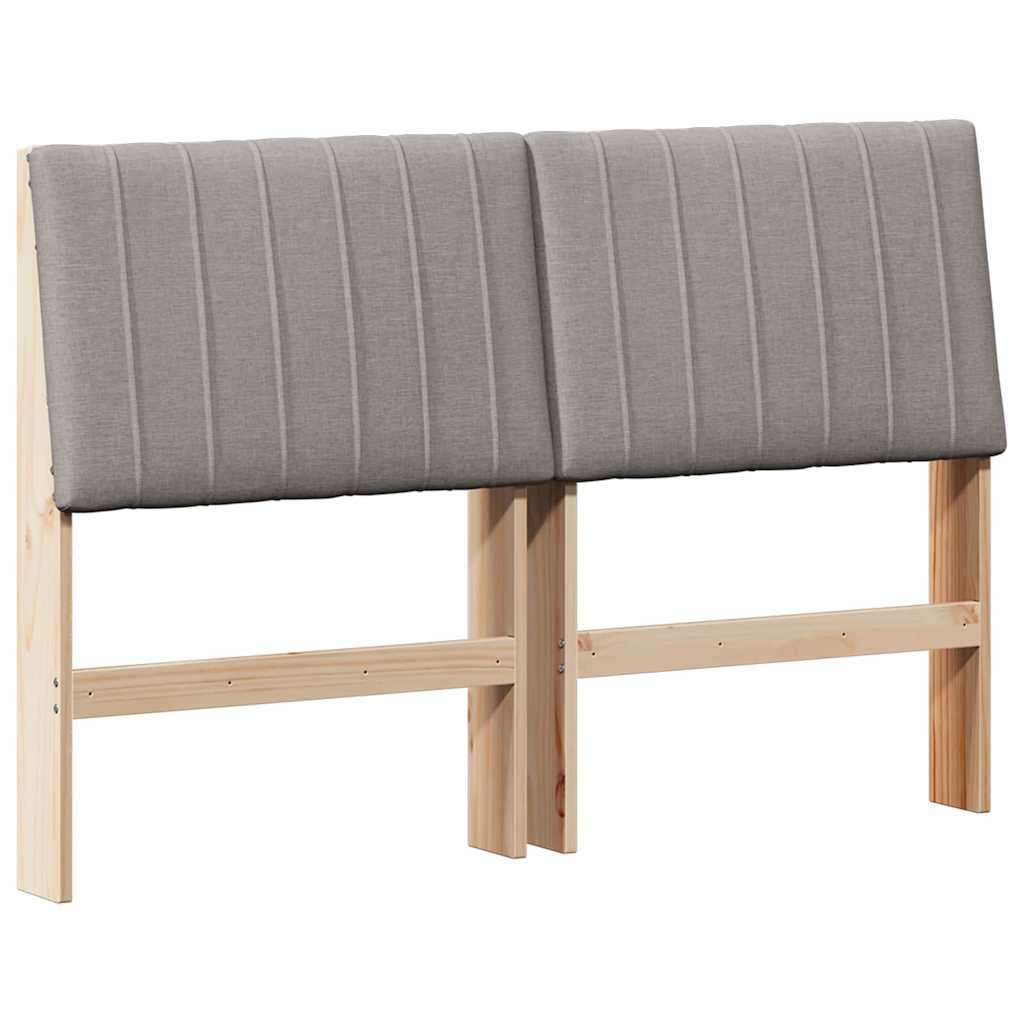 Kárpitozott fejtámla Tópszínű 140 cm Tömör fenyőfa