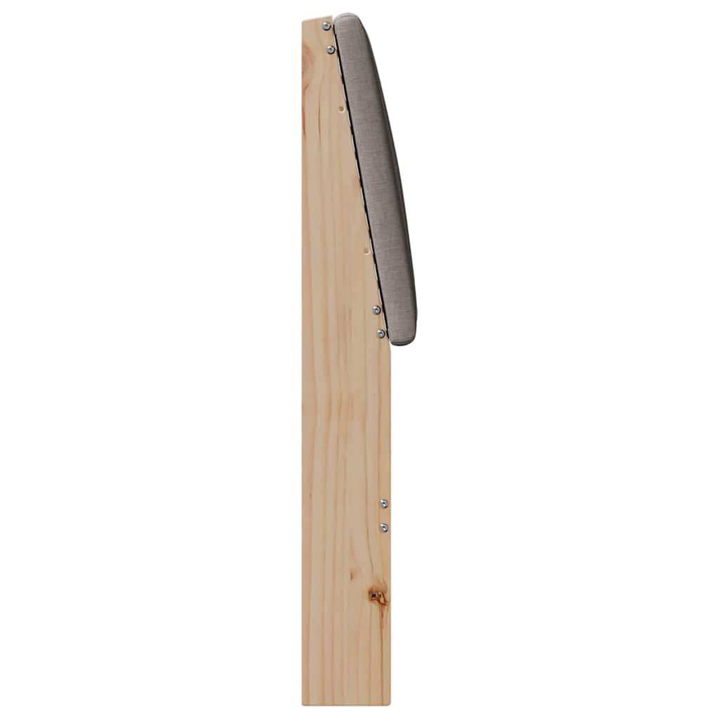 Kárpitozott fejtámla Tópszínű 135 cm Tömör fenyőfa