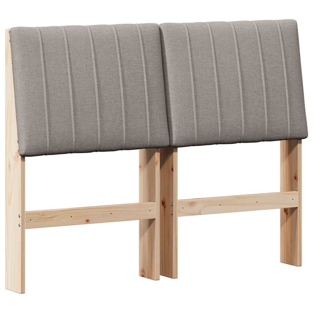 Kárpitozott fejtámla Tópszínű 120 cm Tömör fenyőfa