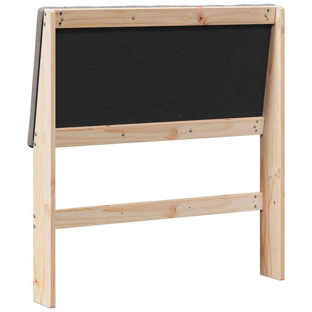 Kárpitozott fejtámla Tópszínű 90 cm Tömör fenyőfa