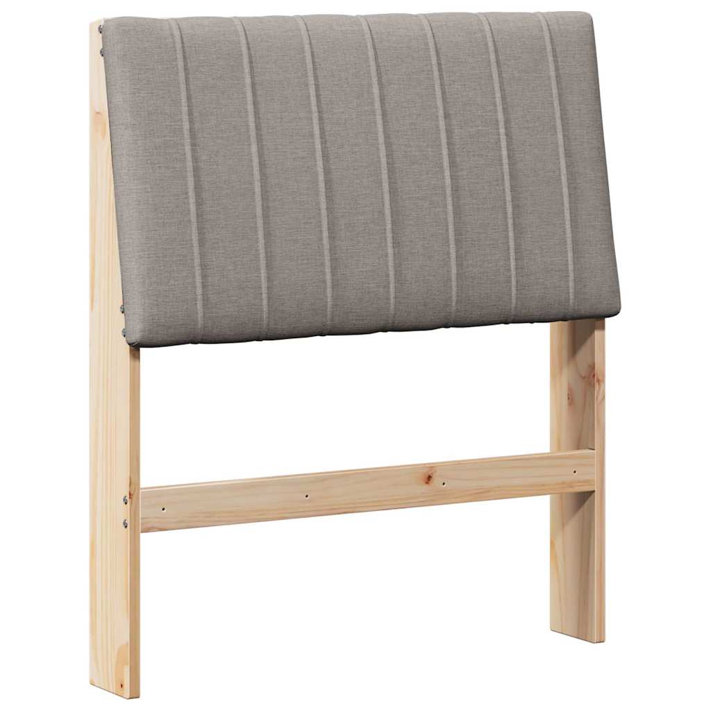 Kárpitozott fejtámla Tópszínű 80 cm Tömör fenyőfa
