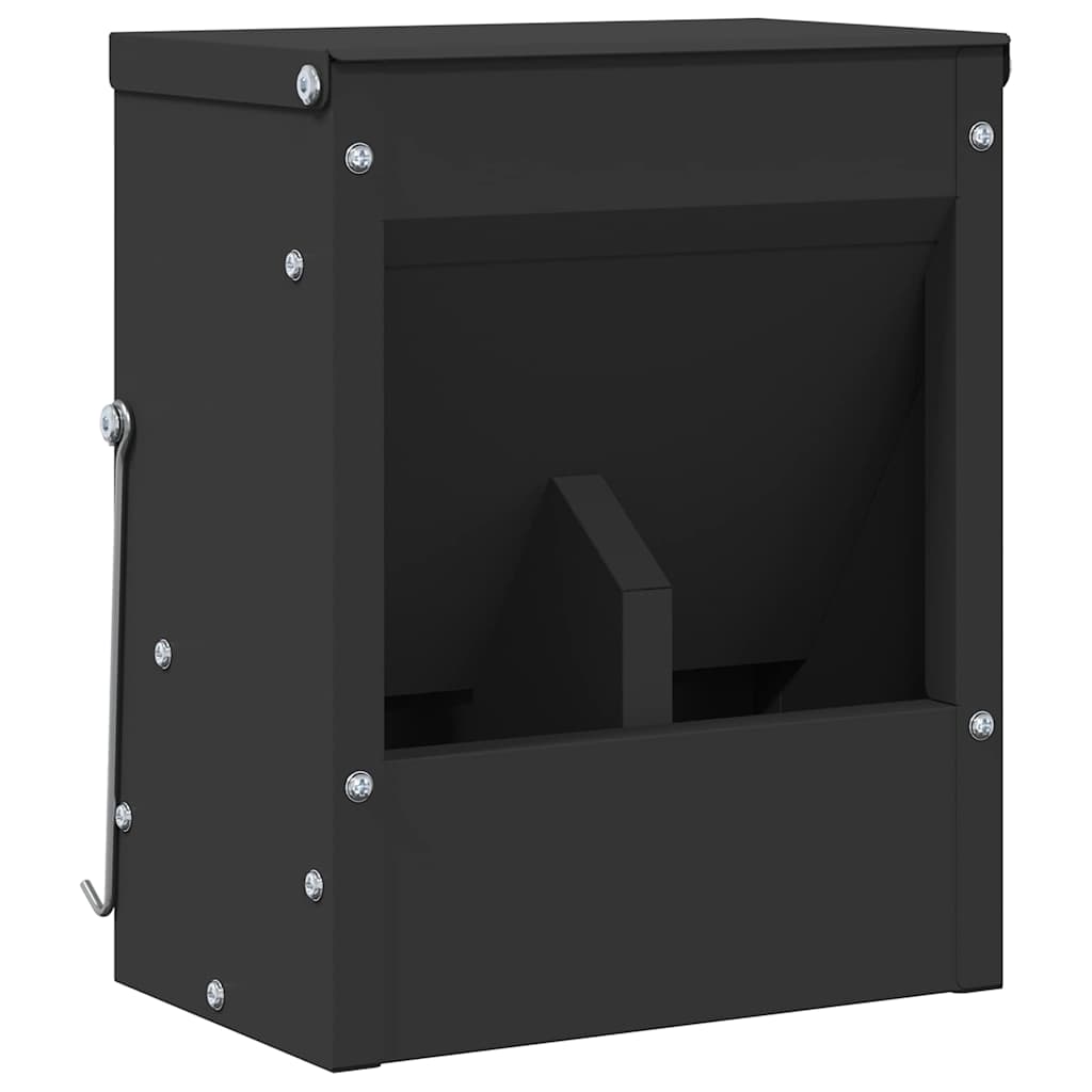 Nyúl Etető Fekete 20 x 12,5 x 25 cm Hidegen Hengerelt Acél