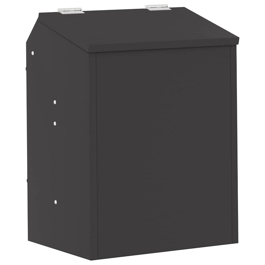 Nyúl Etető Fekete 64.5 x 25.5 x 45.5 cm Hidegen Hengerelt Acél
