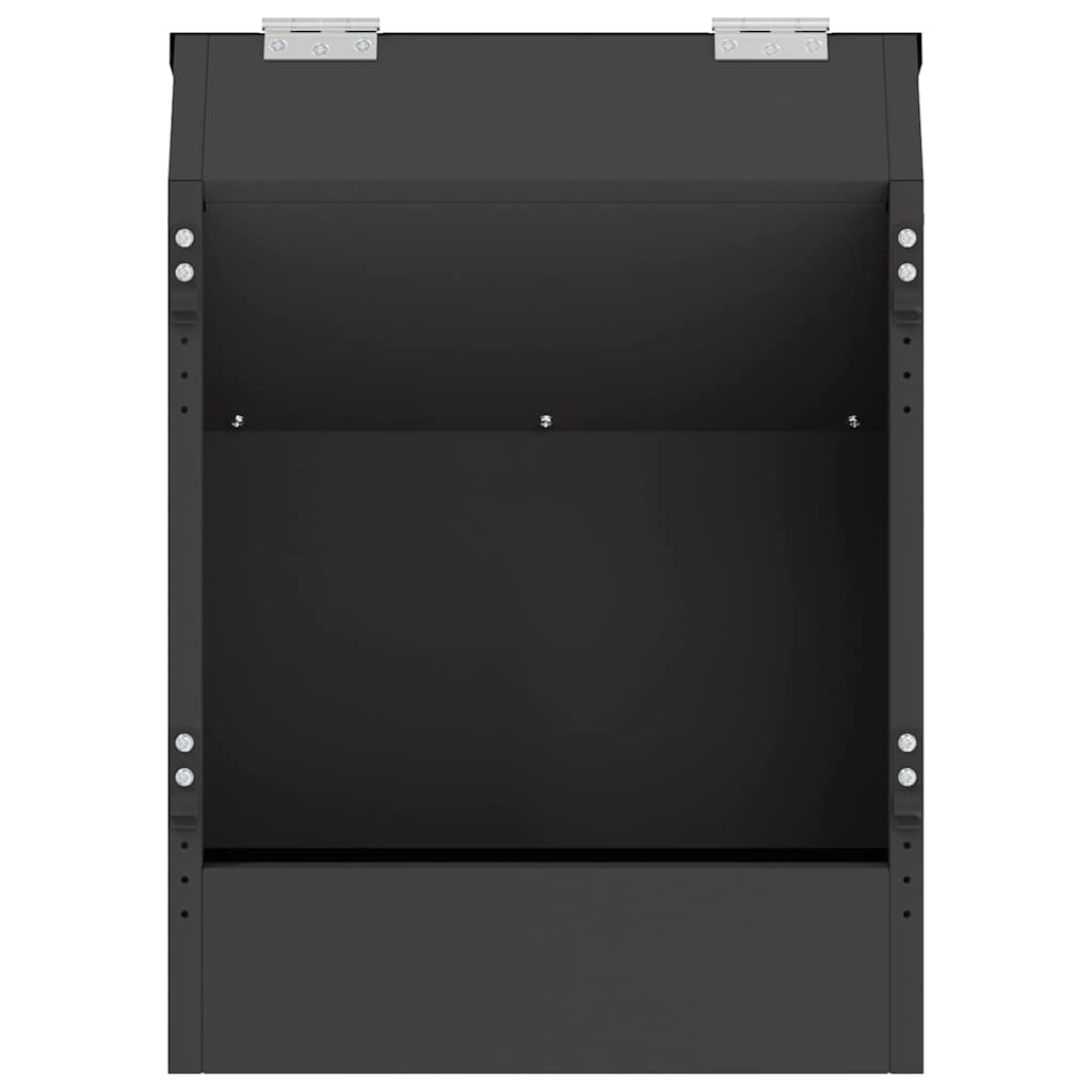 Nyúl Etető Fekete 64.5 x 25.5 x 45.5 cm Hidegen Hengerelt Acél