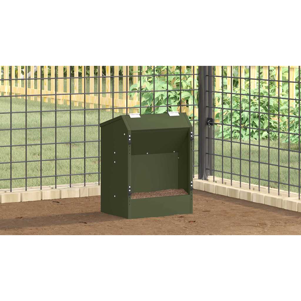 Nyúl Etető Olajzöld 64.5 x 25.5 x 45.5 cm
